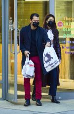 KATIE HOLMES and Emilio Vitolo Jr Shopping at a Paint Store in New York 11/05/2020