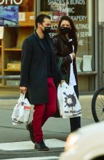 KATIE HOLMES and Emilio Vitolo Jr Shopping at a Paint Store in New York 11/05/2020