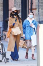 KATIE HOLMES ans SURI CRUISE Out Shopping in New York 11/20/2020