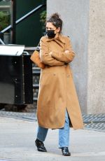 KATIE HOLMES Out and About in New York 11/14/2020