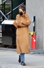KATIE HOLMES Out and About in New York 11/14/2020
