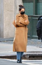 KATIE HOLMES Out and About in New York 11/14/2020