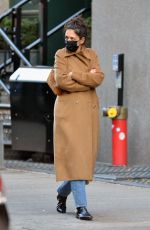 KATIE HOLMES Out and About in New York 11/14/2020
