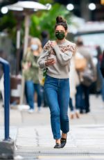 KATIE HOLMES Out on Thanksgiving Day in New York 11/26/2020