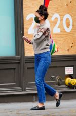 KATIE HOLMES Out on Thanksgiving Day in New York 11/26/2020