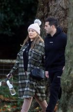 KELLY BROOK and Jeremy Parisi Out with Their Dog in Hampstead 11/07/2020