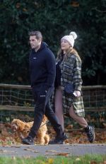 KELLY BROOK and Jeremy Parisi Out with Their Dog in Hampstead 11/07/2020