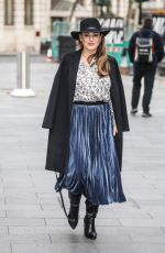 KELLY BROOK Arrives at Global Studios in London 11/24/2020