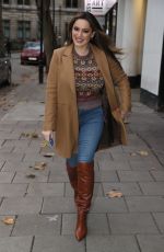 KELLY BROOK Arrives at Heart Radio in London 11/17/2020