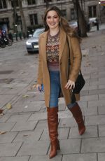 KELLY BROOK Arrives at Heart Radio in London 11/17/2020