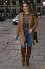 KELLY BROOK Arrives at Heart Radio in London 11/17/2020