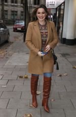 KELLY BROOK Arrives at Heart Radio in London 11/17/2020