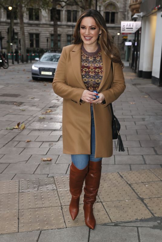 KELLY BROOK Arrives at Heart Radio in London 11/17/2020