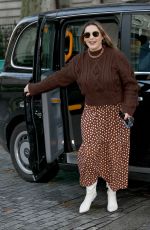 KELLY BROOK Arrives at Heart Radio in London 11/19/2020