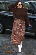 KELLY BROOK Arrives at Heart Radio in London 11/19/2020