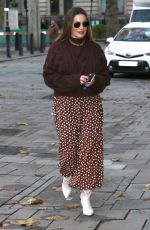 KELLY BROOK Arrives at Heart Radio in London 11/19/2020