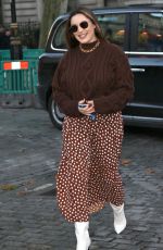 KELLY BROOK Arrives at Heart Radio in London 11/19/2020