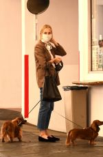KELLY RUTHERFORD Out with Her Dog in Beverly Hills 11/05/2020