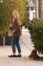 KELLY RUTHERFORD Out with Her Dog in Beverly Hills 11/05/2020