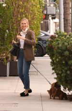 KELLY RUTHERFORD Out with Her Dog in Beverly Hills 11/05/2020