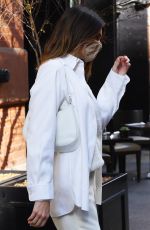 KENDALL JENNER All in White Out in New York 11/20/2020