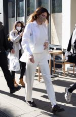 KENDALL JENNER All in White Out in New York 11/20/2020