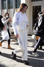 KENDALL JENNER All in White Out in New York 11/20/2020
