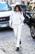 KENDALL JENNER All in White Out in New York 11/20/2020