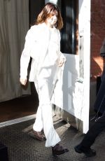 KENDALL JENNER All in White Out in New York 11/20/2020