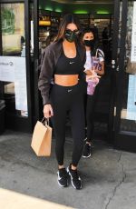 KENDALL JENNER and HAILEY BIEBER at Earthbar in West Hollywood 11/06/2020