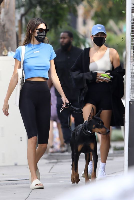 KENDALL JENNER and HAILEY BIEBER Out for Lunch at Zinque Cafe in West Hollywood 11/05/2020