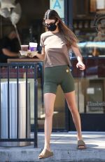 KENDALL JENNER in Yoga Pants at Coffee Bean & Tea Leaf in Beverly Hills 10/31/2020