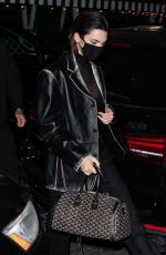 KENDALL JENNER Leaves Givenchy Campaign Shoot in New York 11/21/2020
