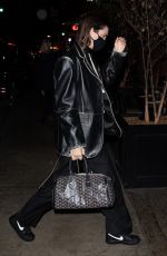 KENDALL JENNER Leaves Givenchy Campaign Shoot in New York 11/21/2020