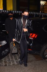 KENDALL JENNER Leaves Givenchy Campaign Shoot in New York 11/21/2020