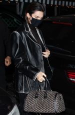 KENDALL JENNER Leaves Givenchy Campaign Shoot in New York 11/21/2020