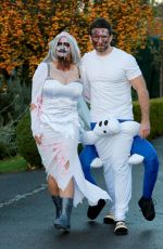 KERRY KATONA Celebrates Halloween at Her Home in Sussex 10/31/2020