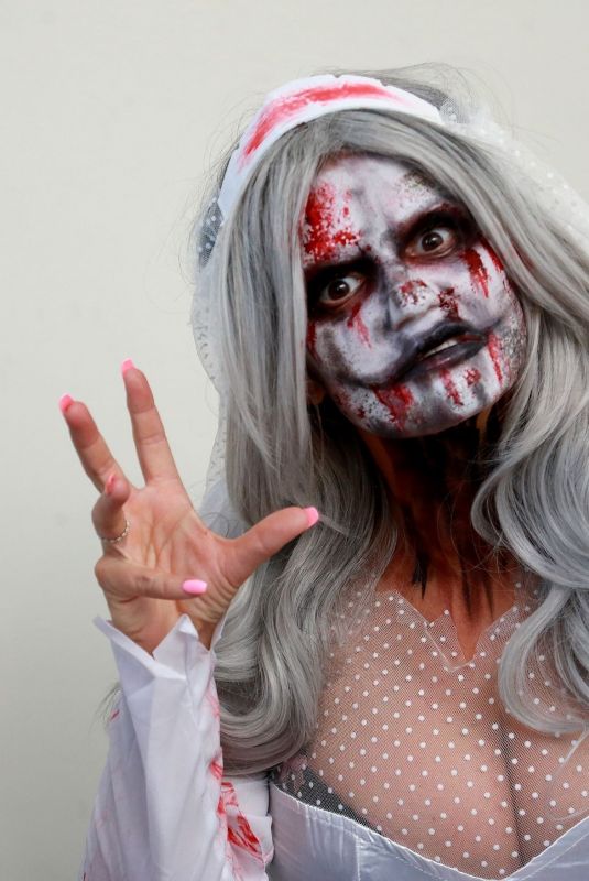 KERRY KATONA Celebrates Halloween at Her Home in Sussex 10/31/2020