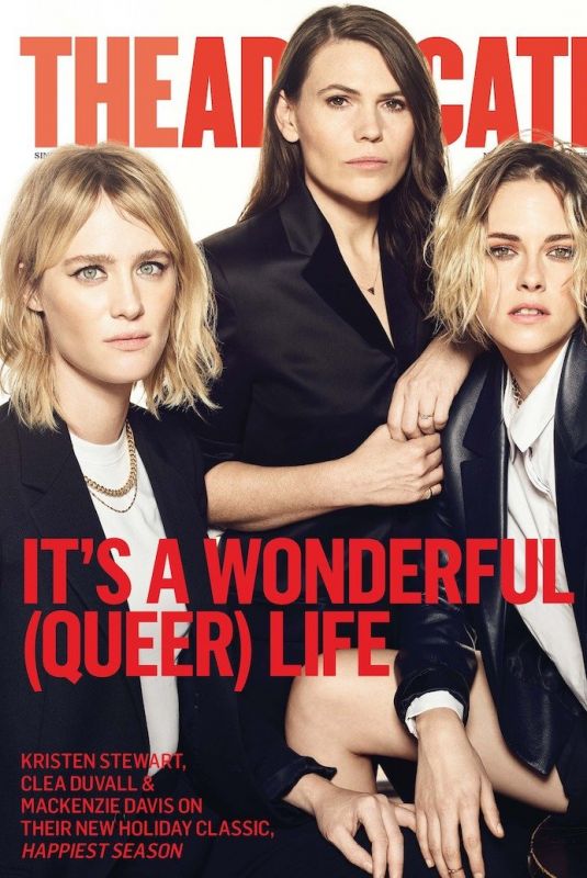 KRISTEN STEWART, MACKENZIE DAVIS and CLEA DUVALL in The Advocate, December 2020