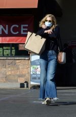 KYRA SEDGWICK in DEnim Shopping at Gelsons in Los Angeles 11/29/2020