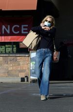 KYRA SEDGWICK in DEnim Shopping at Gelsons in Los Angeles 11/29/2020