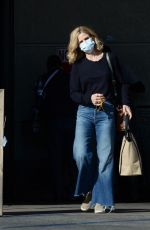 KYRA SEDGWICK in DEnim Shopping at Gelsons in Los Angeles 11/29/2020