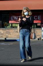 KYRA SEDGWICK in DEnim Shopping at Gelsons in Los Angeles 11/29/2020