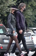 LAETICIA HALLYDAY and Jalil Lespert Out in Rome 11/02/2020