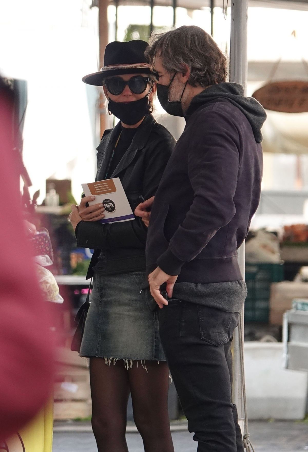 LAETICIA HALLYDAY and Jalil Lespert Out in Rome 11/02/2020 ...