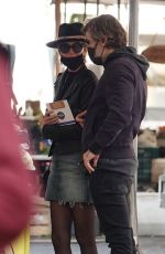 LAETICIA HALLYDAY and Jalil Lespert Out in Rome 11/02/2020