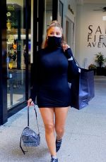 LARSA PIPPEN in a Tight Black Dress Out Shopping in Los Angeles 11/25/2020
