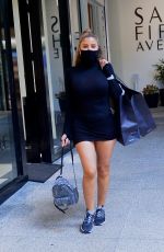 LARSA PIPPEN in a Tight Black Dress Out Shopping in Los Angeles 11/25/2020