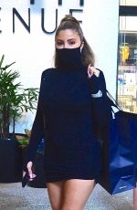 LARSA PIPPEN in a Tight Black Dress Out Shopping in Los Angeles 11/25/2020