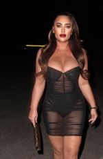 LAUREN GOODGER Leaves a TV Studio in Barnet 11/12/2020